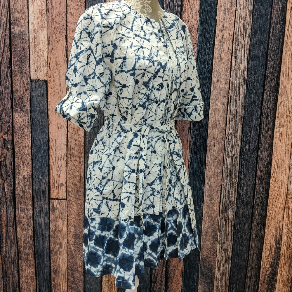 Thakoon Target Shibori Elbow Sleeve Shirtdress